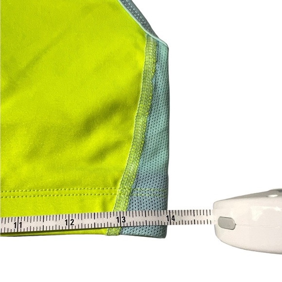 Champion Power Core Neon Green and Blue Sports Bra, XL - Picture 6 of 9